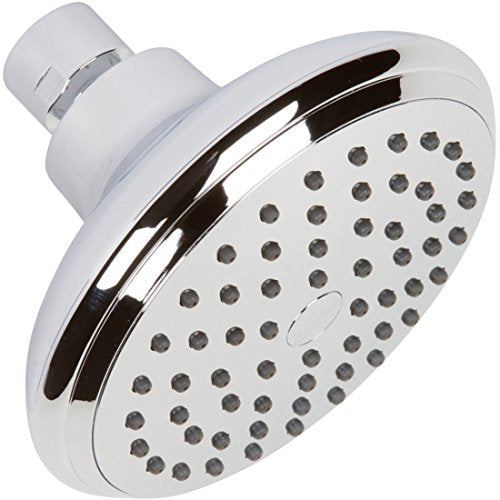 High Flow Shower Head - 2.5 GPM - Polished Chrome | 4 Inch Wall Mount Water Saving Bathroom Showerhead Nozzle For Boosting Low Pressure Showers With Adjustable Brass Ball Joint - color: Polished Chrome