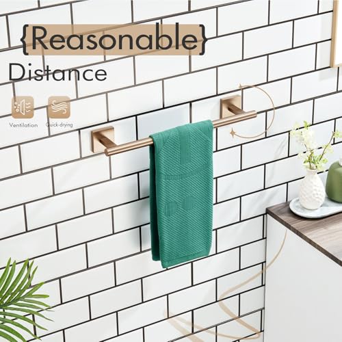 KOKOSIRI Bathroom Towel Bars 12 Inch Towel Ring Champagne Bronze 30CM Hand Towel Holder for Bath Kitchen Wall Stainless Steel B4005CPG-L12 - color: Champagne Bronze, size: 12-Inch