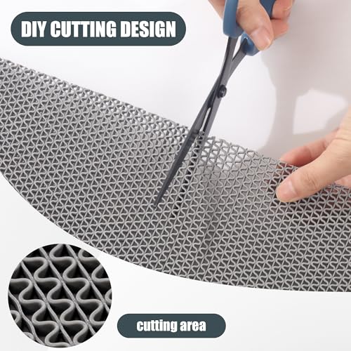 47 * 32IN Extra Large Shower Mat, Anti Slip Bathtub Mat for Tub & Shower, Quick-Dry PVC Shower Stall Mat for Bathroom - size: 47" x 32" (Rectangular)