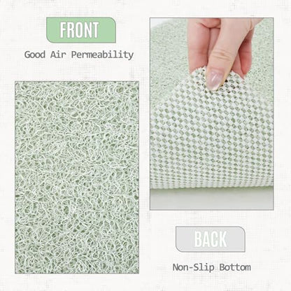 32 * 24in Shower Mat Bathtub Mat Non Slip | Bathmats Non Slip, Quick Drying Foot Scrubber Loofah Mats for Inside Shower, Tub, Bathroom, Home, Mint Green - color: Mint Green, size: 32" x 24" (Rectangular)