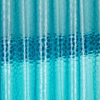 Bostofy Shower Curtain Liner,Waterproof Heavyweight 8g EVA Shower Liner with 3 Magnets and 12 Rustproof Metal Grommets, 72" W x 84" L - color: Blue Cube, size: 72"W x 84"L (Pack of 1)