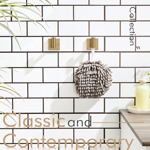 KOKOSIRI Robe Hooks for Bathrooms Towel Hook, Wall Mounted Coat Hooks Bathroom Hardware 2 Pack Champagne Bronze Stainless Steel B1013CPG-P2 - color: Champagne Bronze, size: 2 Pack
