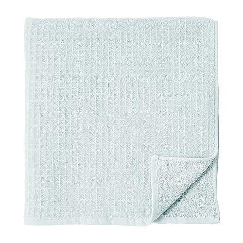 UCHINO Waffle Twist Cotton Bath Towel Absorbent Quick Dry 30x60 Blue 1 Pc - color: Ocean, size: Bath Towel