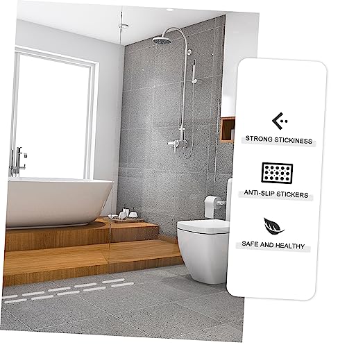 Waterproof Anti-Slip Tape 24pcs Adhesive Bath Safety Strips for Bathtubs and Showers Non-Slip Treads for Stairs and Floors 2cm Width - size: 24 pcs