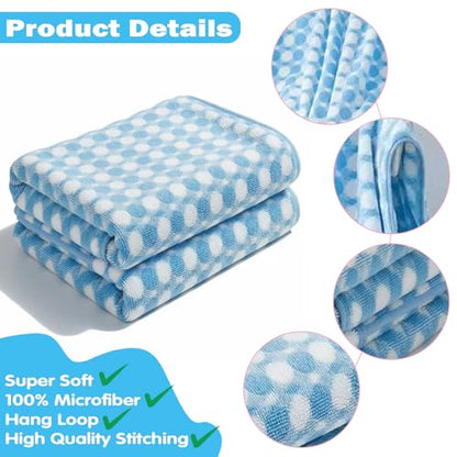 2-Pack Microfiber Bath Towels (27x54 Inches) - Ultra Soft & Quick Dry, 3X Absorbency, Lightweight for Gym, Yoga, Travel & Spa - Perfect for Home, Fitness & Post-Workou