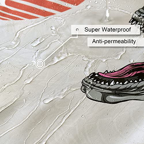 Funny Shower Curtain Set, Fun Anime Monster Shower Curtains for Bathroom Cool Asian Japanese Bathroom Decor Polyester Fabric-72" x 72" - size: 72"W x 72"L (Pack of 1)