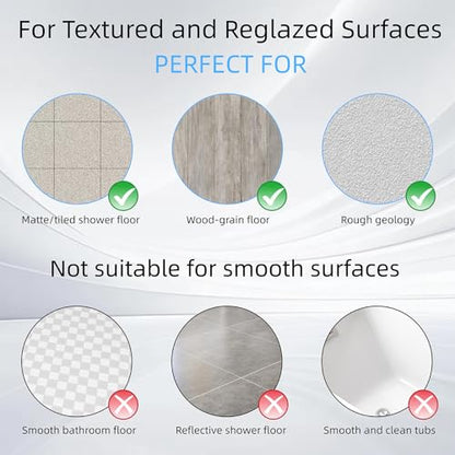 Bathtub Mat Non Slip Silicone Soft Odorless Bath Mat No Suction Cups for Refinished,Textured and Reglazed Tub Shower Mats Non-Slip 18 X 28Inch Blue - color: Blue