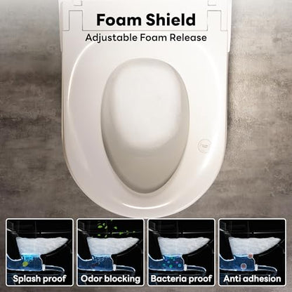 ADA Smart Toilet Bidet with Auto Open Close Heated Seat(K050Pro) | Bidet Toilet with Tank, 1000g MaP Quiet Flush, Comfort ADA Seat, Foam Shield, Dryer, Foot Sensor, Auto & Blackout Flush - color: K050Pro