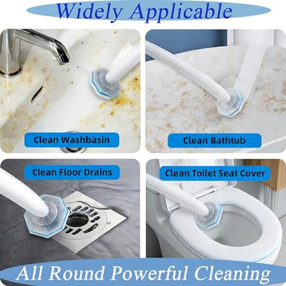 20 Count Toilet Brush Refills Fits Clorox Wand, 3X Cleaning Exclusive Upgrade Formula Disposable Toilet Bowl Refills, No Falling Apart, Fits Most Brand T-oilet Brushes Cleaning Systeam - size: 1 Count (Pack of 20)