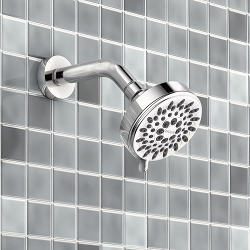 Moen Ignite Chrome Five-function Shower Head With 2.5 GPM High-Pressure Spray, 20090 (Pack of 3) - size: Pack of 3