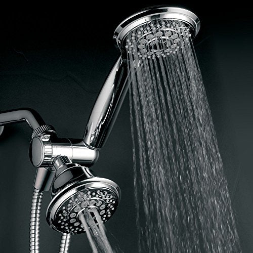 HotelSpa Luxury 30-Setting 3-Way Shower Combo, Chrome, 5 ft - color: Chrome - 5 ft