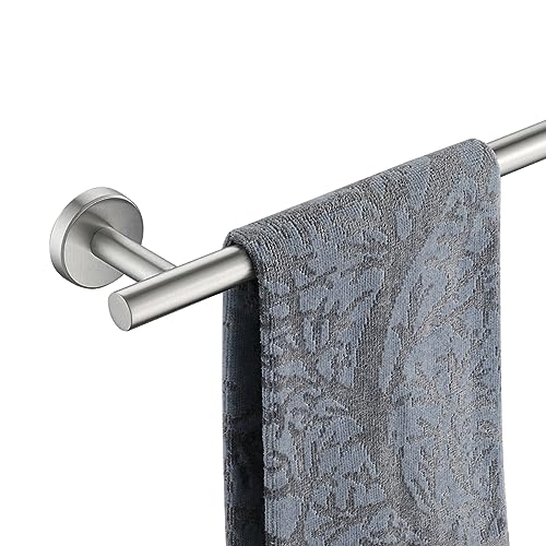 JQK Bathroom Towel Bar, 15 Inch 304 Stainless Steel Thicken 0.8mm Towel Rack, Towel Holder Brushed Finished Wall Mount, Useable Length 12 Inch, TB110L12-BN - color: Brushed, size: 15 Inch