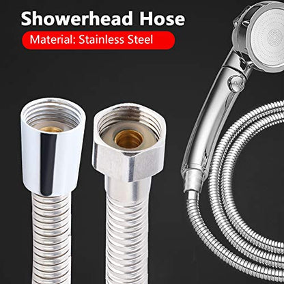 Tyenaza 3m Shower Hose, Stainless Steel Explosion Proof Long Shower Hose Replacement Bathroom Accessories