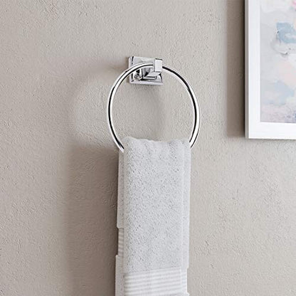 Design House Millbridge Towel Ring, Polished Chrome | Wall Mount, Classic, Zinc, Hardware, 533091