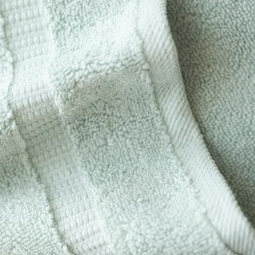 SALBAKOS 6-Piece 100% Turkish Cotton Hand Towels, 16x30 inch, Seafoam Green | Large Size Thick Super Soft Highly Absorbent, Versatile Hair Face & Hand Drying Towel, Premium Hotel Quality Made in Turkey - color: Seafoam Green, size: 6 Hand Towels