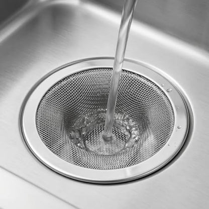 TORMEN 2.75'' Basket Filter Trap Sink Strainer Stainless Steel Drain Guard (3 Pack)