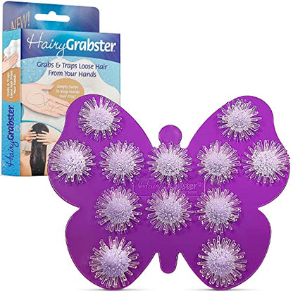 As Seen on Shark Tank Hair Shower Drain Hair Catcher, Hair Stopper Bathtub Drain Protector, & Catcher Drain Cover Alternative, Must-Haves HairyGrabster, 1 Pack, Purple - color: Purple, size: 1 Pack