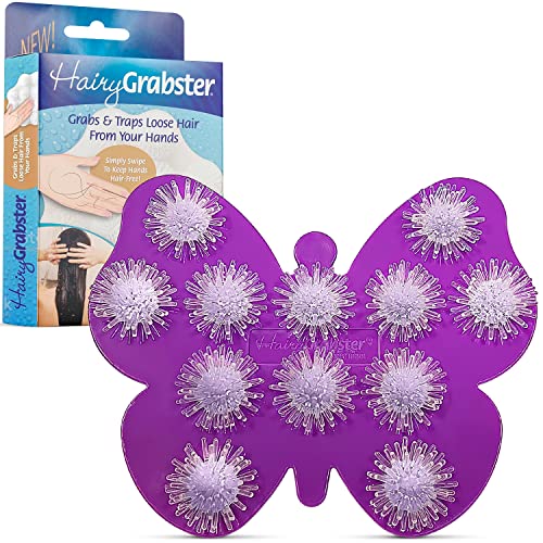 As Seen on Shark Tank Hair Shower Drain Hair Catcher, Hair Stopper Bathtub Drain Protector, & Catcher Drain Cover Alternative, Must-Haves HairyGrabster, 1 Pack, Purple - color: Purple, size: 1 Pack