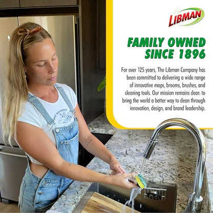 Libman Dishmatic I-Stand Dish Wand Kit, Scrub Brush, 3 Sponge Refills - style: Dish Wand Kit