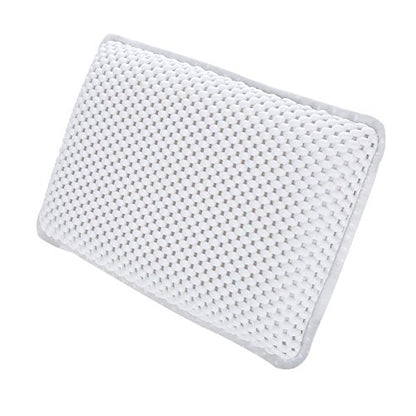Yosoo Health Gear Spa Bath Pillow, Cushioned Bathtub Pillow with Suction Cups, PVC Bath and Spa Head Rest, White, Neck/Back Support