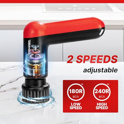 Shop-Vac Cordless Spin Scrubber with 5 Multi-Surface Heads