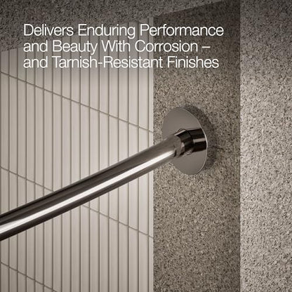 KOHLER K-9351-TT EXPANSE CURVED SHOWER ROD - CONTEMPORARY, Vibrant Titanium - color: Vibrant Titanium