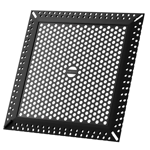 Square Shower Drain Hair Catcher, Drain Cover, Not Moving, 6 inch | 304 Stainless Steel and TPE Material/ Efficient Drainage / Easy Clean / Anti-Clogging / Fits Bathroom Hair Catcher for Shower - color: Matte Black, size: 6 inch