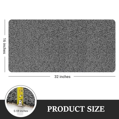 LuxStep Shower Mat Bathtub Mat,Non-Slip Bath Mat with Drain, Quick Drying | 32x16 inch, PVC Loofah Bathmat for Tub,Shower,Bathroom,Black - color: Black, size: 32" x 16"