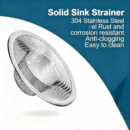 TORMEN 2.75'' Basket Filter Trap Sink Strainer Stainless Steel Drain Guard (3 Pack)