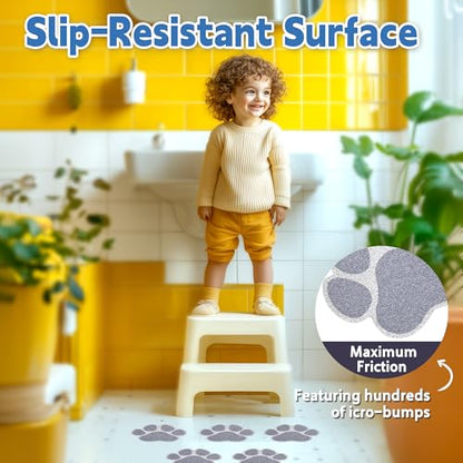 Secopad 20 PCS Original Non-Slip Bathtub Stickers, Large Safety Bathroom Tubs Showers Treads Adhesive Decals with Scraper(Gray) - color: Gray