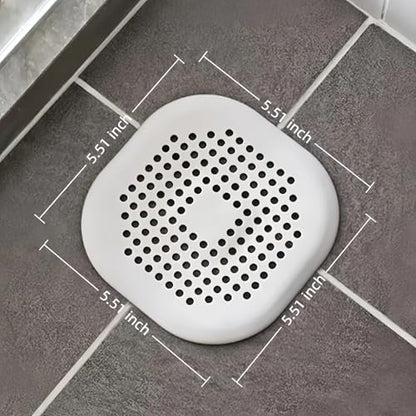 2-piece Anti Clogging Drain clamp Set, Silicone Shower Drain Cover with Suction Cup, Hair Collector for Bathtub and Bathroom Drain Pipes to Prevent Drain Pipe Blockage (Pink) - color: Pink