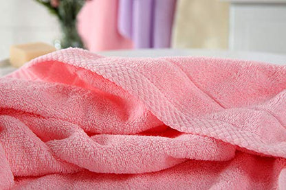 Cotton Washcloth Towel Set 6 Pack, Cotton 30x14 Inch Bath Towels - Highly Absorbent, Lint-Free & Quick Dry for Bathroom, Hotel, Spa, Kitchen, Gym and Travel