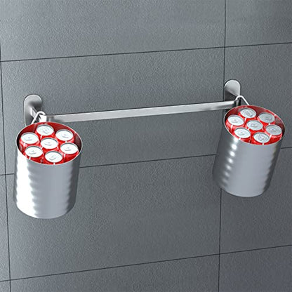 Towel Bar, Stainless Steel Single Towel Racks, Multiple Uses for Bathroom Kitchen Hand Towel Holder Dish Cloths Hanger Waterproof Wall-Mounted Towel Bar (Size : 75 * 9.2 * 4.8cm) - size: 75*9.2*4.8cm