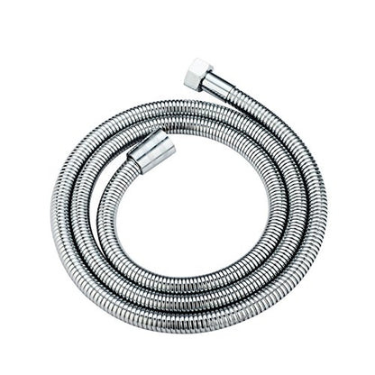 59 Inch Shower Hose, Chrome, Stainless Steel, Extra Long, High Flexibility, Durable, Leak-Proof, Corrosion-Proof, Easy to Install, Handheld, Bathroom Sprayer Hose - color: Chrome