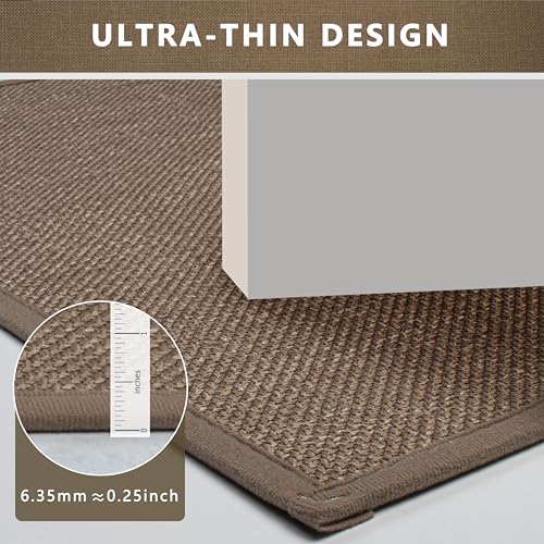 Large Bathroom Rugs Runner Quick Dry Non Slip Bath Mat | Machine Washable Bathroom Rugs, 17"x 47", Camel, Thin Bath Mat Fit Under Door - color: Dark Beige, size: Runner(17"x47")
