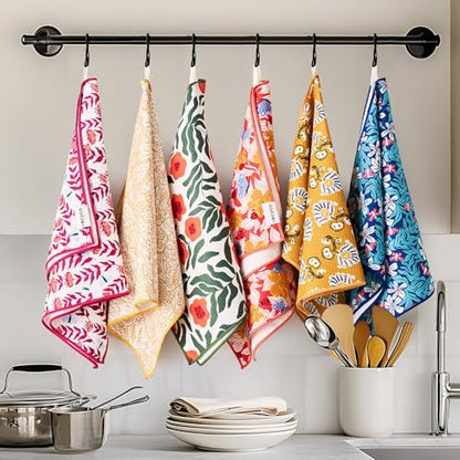 RECYCO Waffle Kitchen Towel Set of 2 - Quick Dry Microfiber Sustainable Dish Towels - Absorbent Reusable Cleaning Tea Towels - Lightweight Hand Towels,16”x 28”, Cloud Blue - color: Cloud Blue
