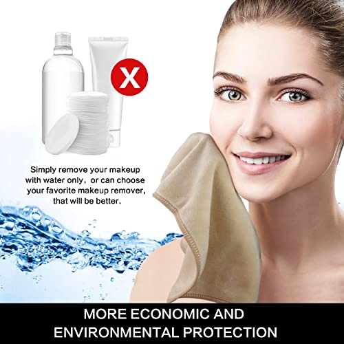 Microfiber Facial Cloths Fast Drying Washcloth 12inch x 12inch (10pack, Cream) - color: Cream, size: 1 Count (Pack of 10)