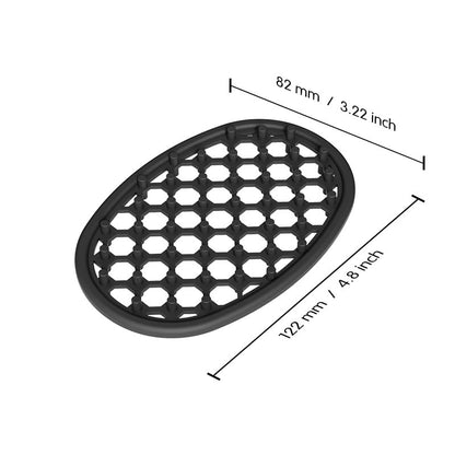 Silicone Soap Dish for Shower Bathroom Kitchen Sink Quick Dry Draining Soap Holder Tray Soap Saver Pad (Black) - color: Black