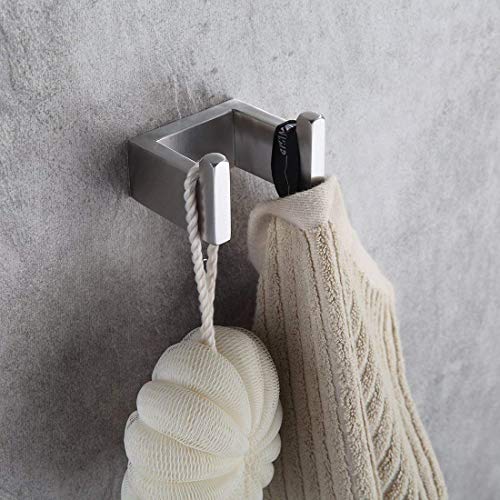 Fapully Four Piece Bathroom Accessories Set Stainless Steel Brushed Nickel | Wall Mounted,Towel Bar Set - color: Brushed Nickel, style: 4 Piece