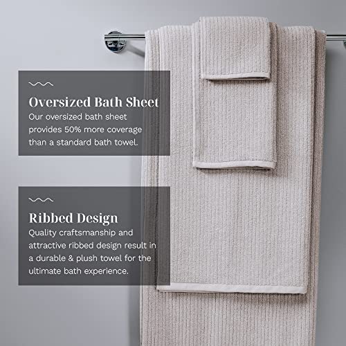 Luxury Performance 4-Piece Hand Towel Set | Patented Quick-Dry Tech | Ultra Soft | 16" W x 30" L | Oyster (Tan) - color: Oyster, size: 4 Hand Towels