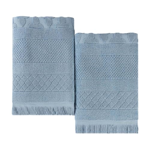 SUPERIOR Cotton Bath Sheet Set, Oversized Large Absorbent Body Towels, Luxury Soft Quick Drying, Shower, Spa, Hotel, Pool, Guest Bathroom, Home Essentials, Set of 2, Rolla Collection, Blue - color: Blue, size: Bath Sheet 2 - Pack