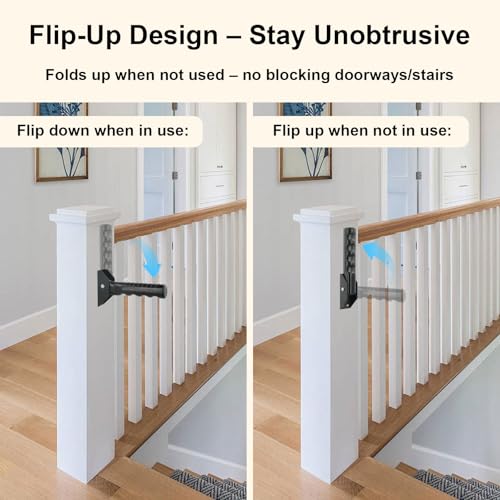 Doorway Assist Handle Flip Up Grab Bar for Seniors | Providing Support & Balance, Non-Slip 300 LBS Capacity, Small Safety Grab Handle for Mobility-Impaired Users