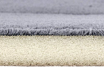 Ultra-Soft High Density Memory Foam Runner (21in x 34in) Grey - color: Grey, size: 1'9" x 2'10" (Rectangular)