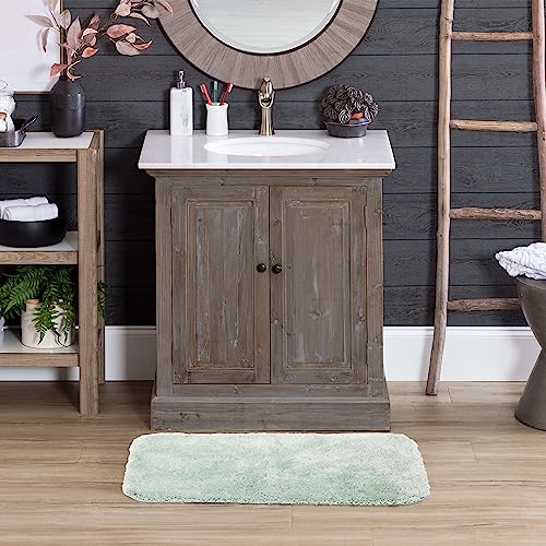 Mohawk Home Goliath Machine Washable Bath Mat 20" x 34" Sea Mist - color: Sea Mist, size: 1'8" x 2'10" (Rectangular)