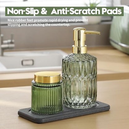 2Pack Diatomite Stone Coasters Water Absorbing Sink Tray for Kitchen & Bathroom Counter, Quick Dry Soap Dish Vanity Caddy, Dispenser Sponge Holder Space Organizer, Dark Gray - 8"x 3.8" - color: 2 Pack - Charcoal - 8"x 3.8"