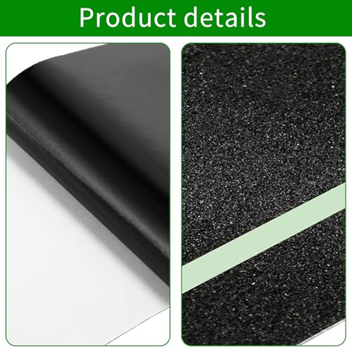 Glow in Dark Anti Slip Tape, 4" x35FT Heavy Duty Waterproof Safety Grip Tape for Stairs, Pool, Bathroom - Black & Glow Stripe Indoor/Outdoor Multi-Purpose Traction Tape - size: 4 Inch x 35 Feet