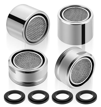4PCS Kitchen Faucet Aerator Replacement, 15/16" & 55/64" Sink Aerator Replacement, Male & Female Thread Faucet Parts for Bathroom and Kitchen Sink