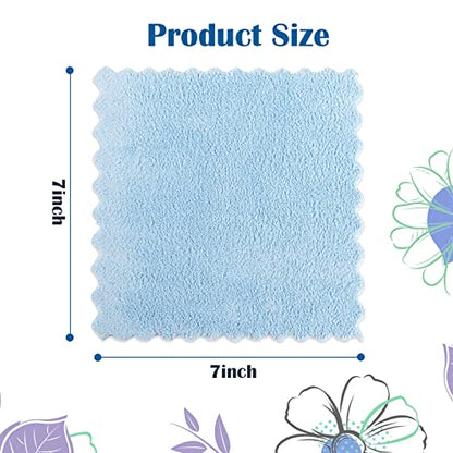 Orighty Makeup Remover Cloths, 24 Pack Microfiber Face Towels, 7 x 7 Inch | Reusable Facial Wash Cloths, Soft & Washable Coral Fleece Microfiber Washcloths for Face, Eye, Lips Cleansing - size: Pack of 24 (7 x 7 in)