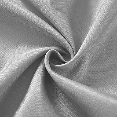 Barossa Design 70x54 Snap-in Shower Curtain Liner Replacement Gray | 2 Bottom Magnets, Fabric, Removable, Water Repellent, Machine Washable, Hotel Style, 70" W x 54" H Inner Liner - color: Grey, size: 70"W x 54"L (Pack of 1)