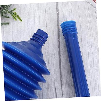 Cabilock Professional Plunger High Thrust Bathroom Plunger for Elongated Toilets Blue